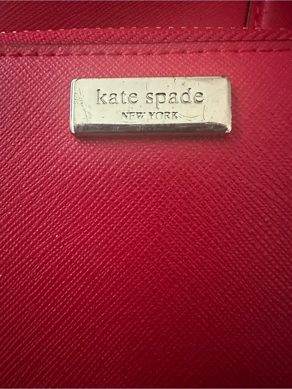 kate spade Coral Red Tote with Matching Wallet
